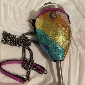 Kurt Geiger steel wine glass bag